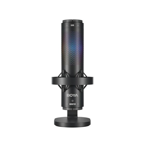 BOYA BY-K9 USB RGB Microphone 3 selectable patterns w. shockmount 9 zones RGB